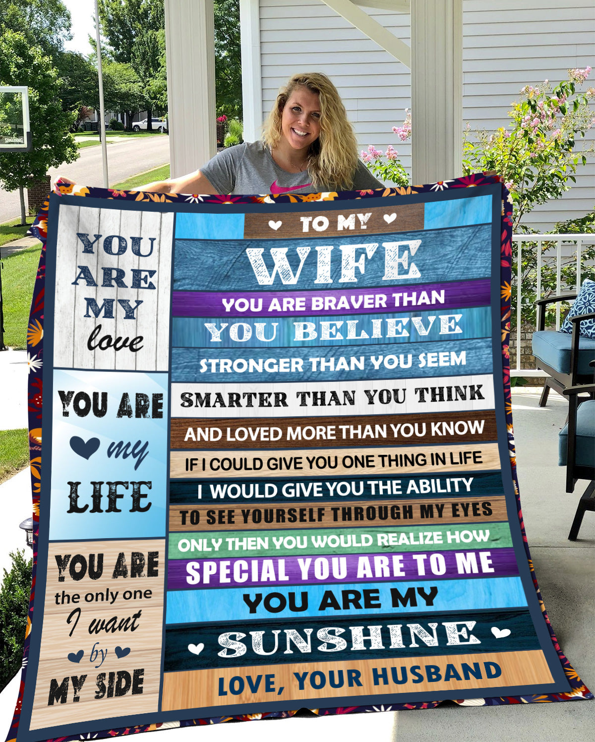 To My Wife Luxury Fleece Blanket - FREE SHIPPING