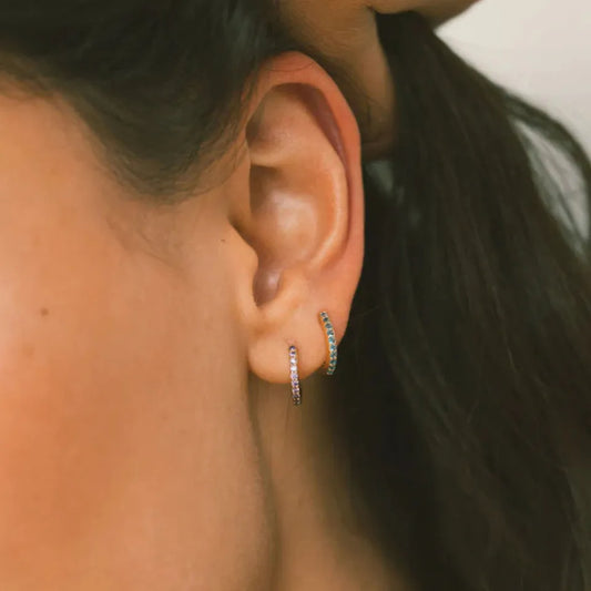 Huggie Hoop Birthstone Earrings | 3 for $49