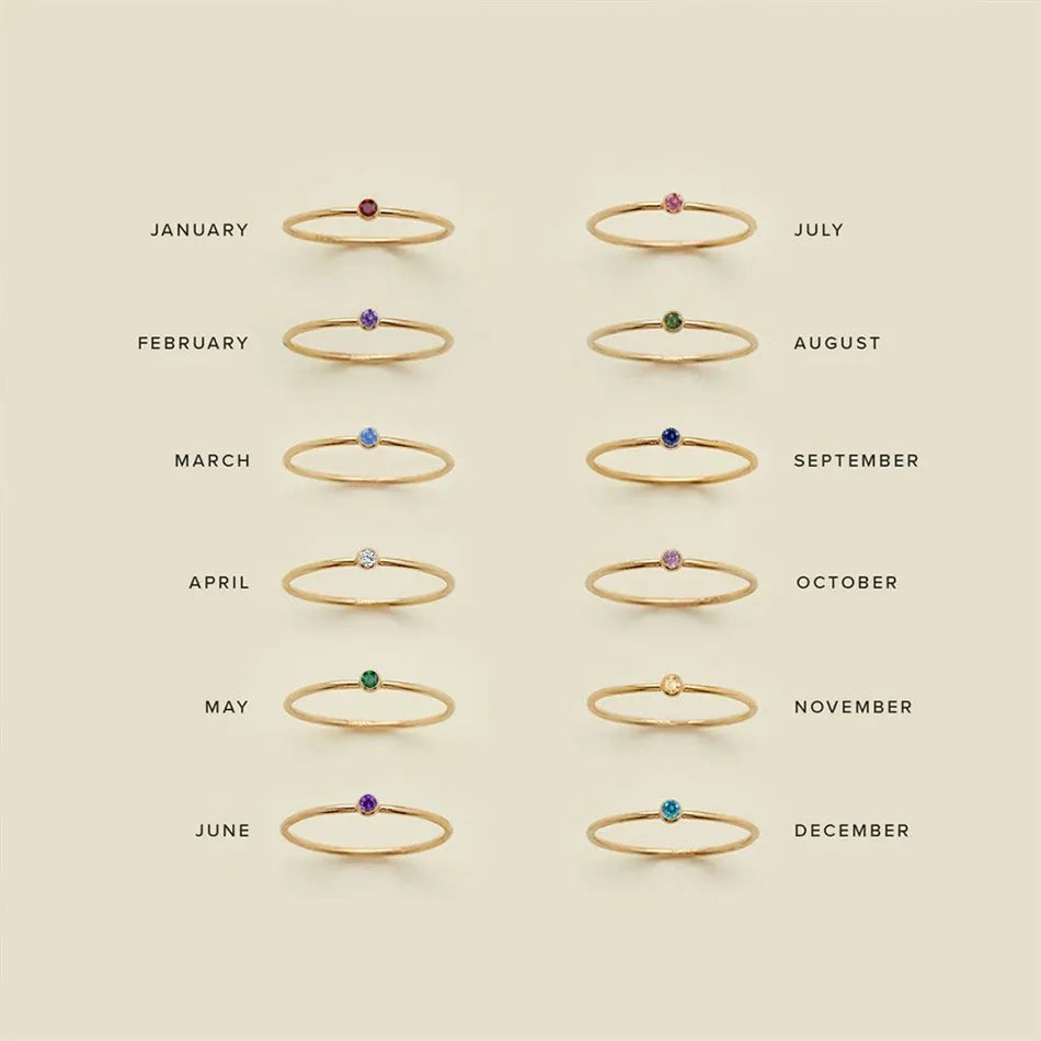 Birthstone Ring - 3 for $49