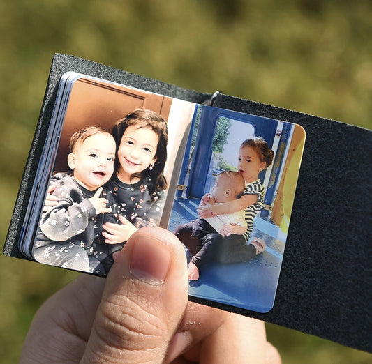 Mini Custom Photo Album Keychain - Personalized Gift, Personalized Gifts for Dad, Fathers day gift from daughter