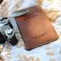Personalized Officiant Vegan Leather Lined Notebook - 5.8x8.5" Custom Luxury Hard Cover Vegan Leather Note Book for Speech Sermon Toast, Wedding Day Pastor Host Gifts Officiant Gift