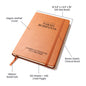 Personalized Officiant Vegan Leather Lined Notebook - 5.8x8.5" Custom Luxury Hard Cover Vegan Leather Note Book for Speech Sermon Toast, Wedding Day Pastor Host Gifts Officiant Gift