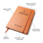 Personalized Officiant Vegan Leather Lined Notebook - 5.8x8.5" Custom Luxury Hard Cover Vegan Leather Note Book for Speech Sermon Toast, Wedding Day Pastor Host Gifts Officiant Gift
