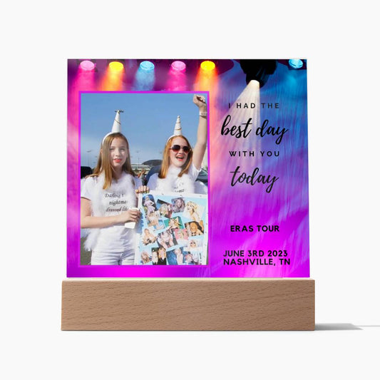 Personalized Taylor Swift ERAS TOUR Gift | Concert Tour Memory Photo, Hold On To The Memories,Best Day With You, They Will Hold On To You, Concert City Date & Picture