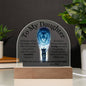 To My Daughter - Old Lion Acrylic Plaque