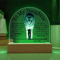 To My Daughter - Old Lion Acrylic Plaque