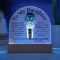 To My Daughter - Old Lion Acrylic Plaque