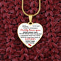 Personalized To My Daughter Heart Pendant | Daddy Loves YOU