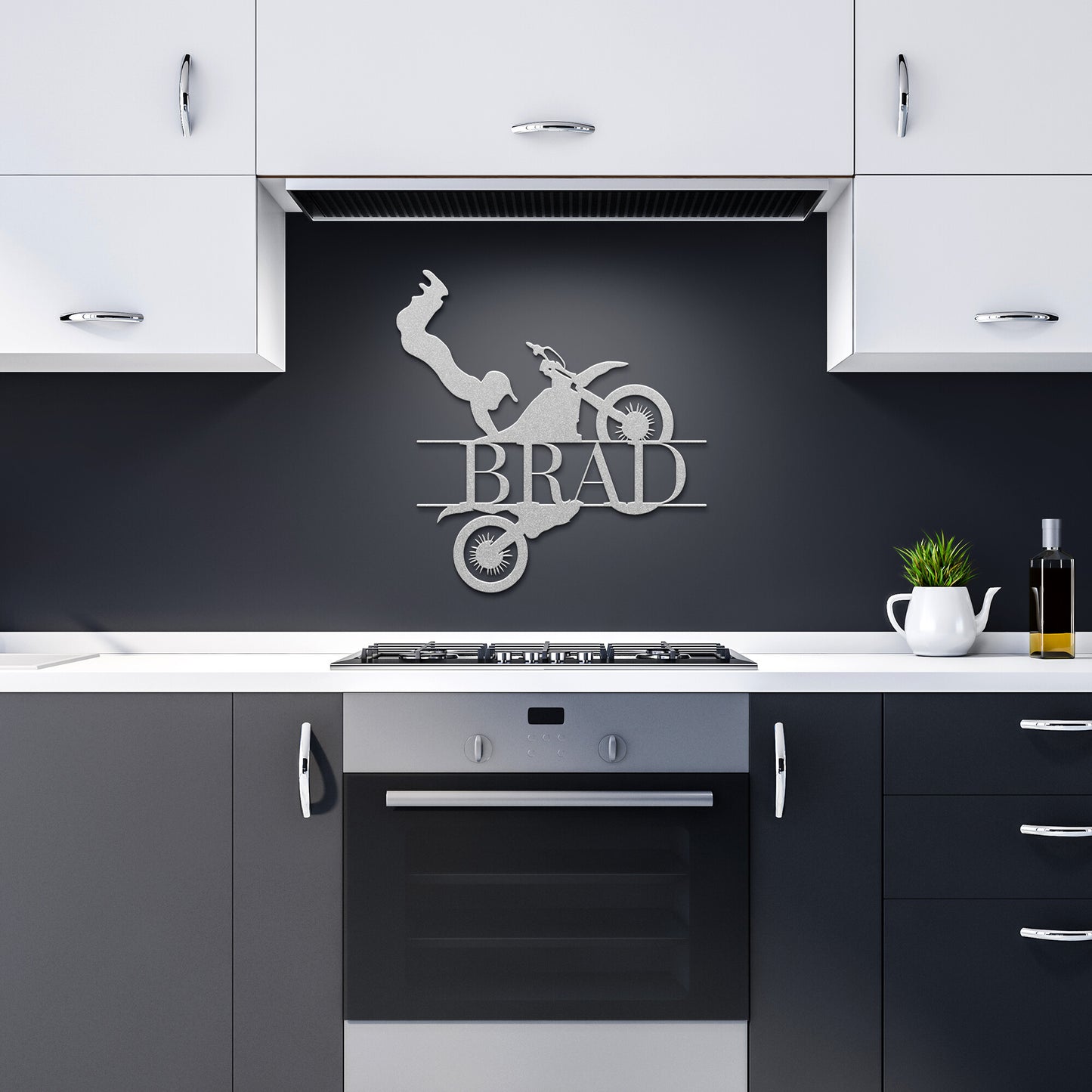 PERSONALIZED NAME MOTOR CROSS FLIP