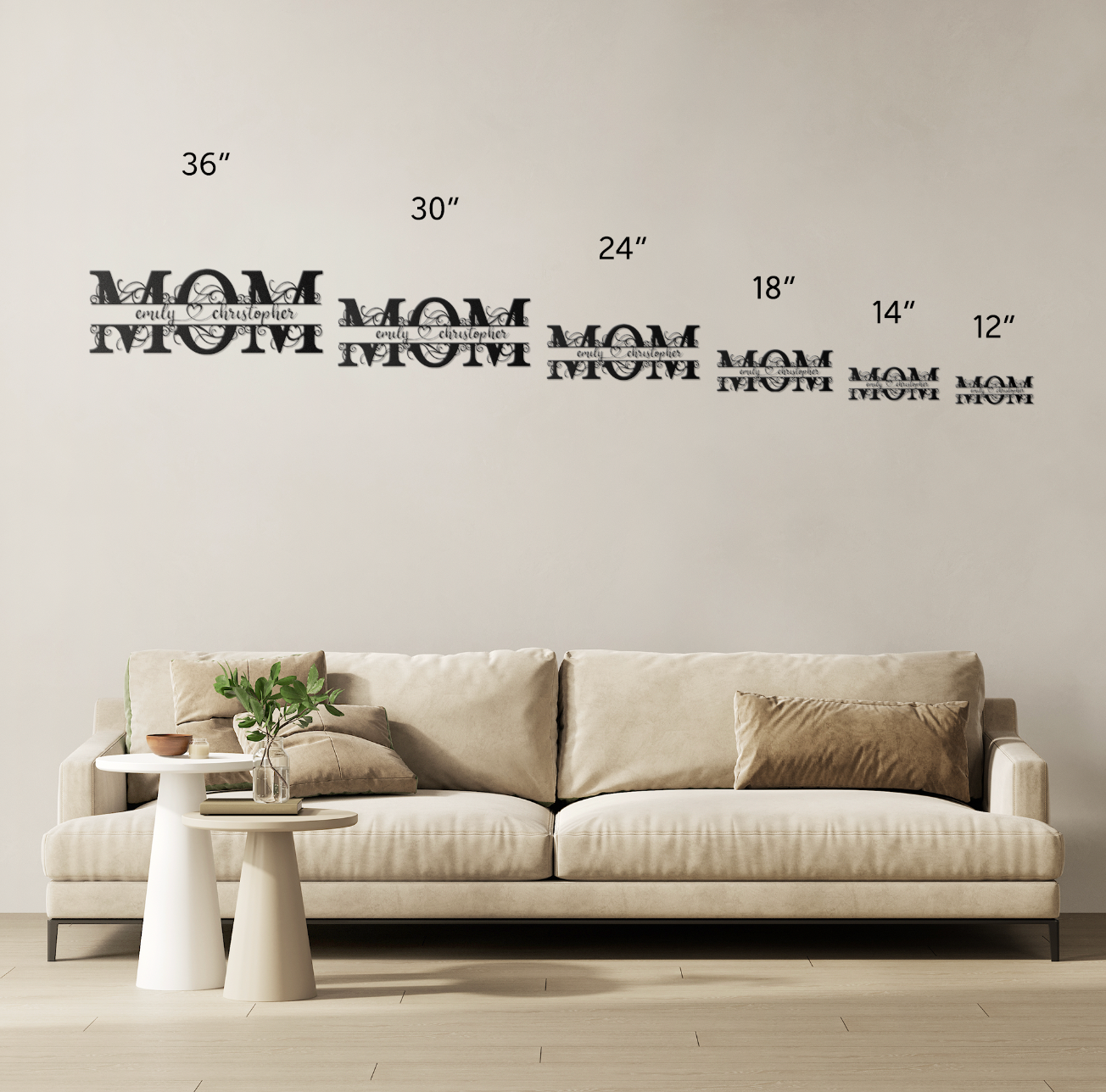 To My Mom Custom Personalized Metal Art Name Sign | BOGO Extra 30% off 2nd Sign!