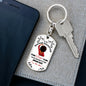 To My Badass Daughter | KeyChain I am the Storm