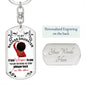 To My Badass Daughter | KeyChain I am the Storm