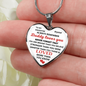 Personalized To My Daughter Heart Pendant | Daddy Loves YOU