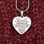 Personalized To My Daughter Heart Pendant | Daddy Loves YOU