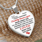Personalized To My Daughter Heart Pendant | Daddy Loves YOU