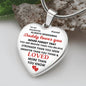 Personalized To My Daughter Heart Pendant | Daddy Loves YOU