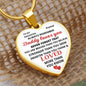 Personalized To My Daughter Heart Pendant | Daddy Loves YOU