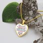 Personalized To My Daughter Heart Pendant | Daddy Loves YOU