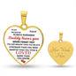 Personalized To My Daughter Heart Pendant | Daddy Loves YOU