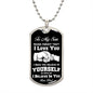 To My Son | Never Forget That I Love You Dog Tag Chain