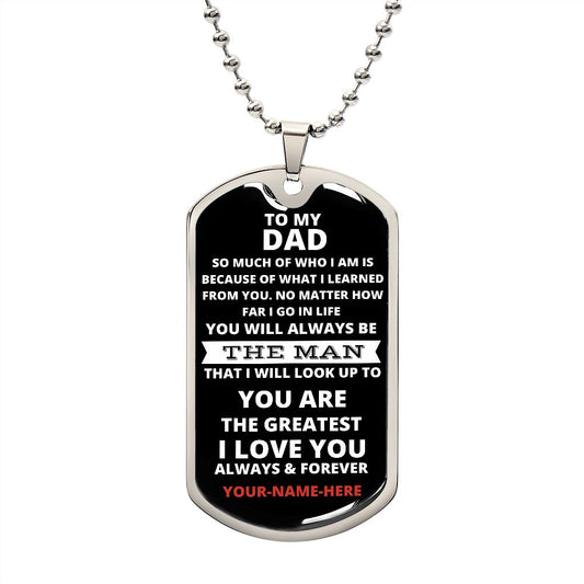 TO MY DAD | LOVE YOU ALWAYS | PERSONALIZED