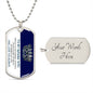 To my Badass Wife | Dog Tag Crown
