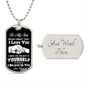 To My Son | Never Forget That I Love You Dog Tag Chain