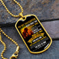 TO MY DAUGHTER NEVER FORGET DOG TAG 2023 LIMITED EDITION