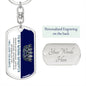 TO MY BADASS DAUGHTER | KEYCHAIN