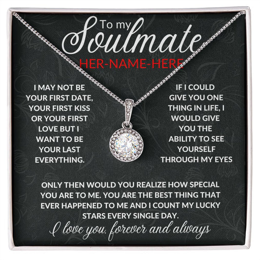 To my Soulmate | Eternal Love Pendant Necklace