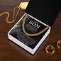 To My Son | Lion Link Chain Necklace