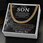 To My Son | Lion Link Chain Necklace