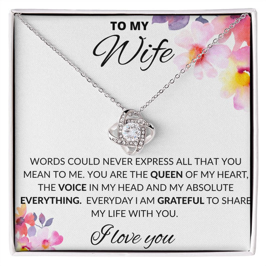 To my Wife | Queen Love Knot Necklace