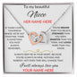 To my beautiful Niece | Double Personalization Hearts