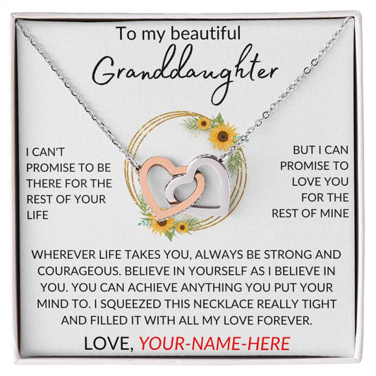To My Granddaughter | Personalized Love Sunflower