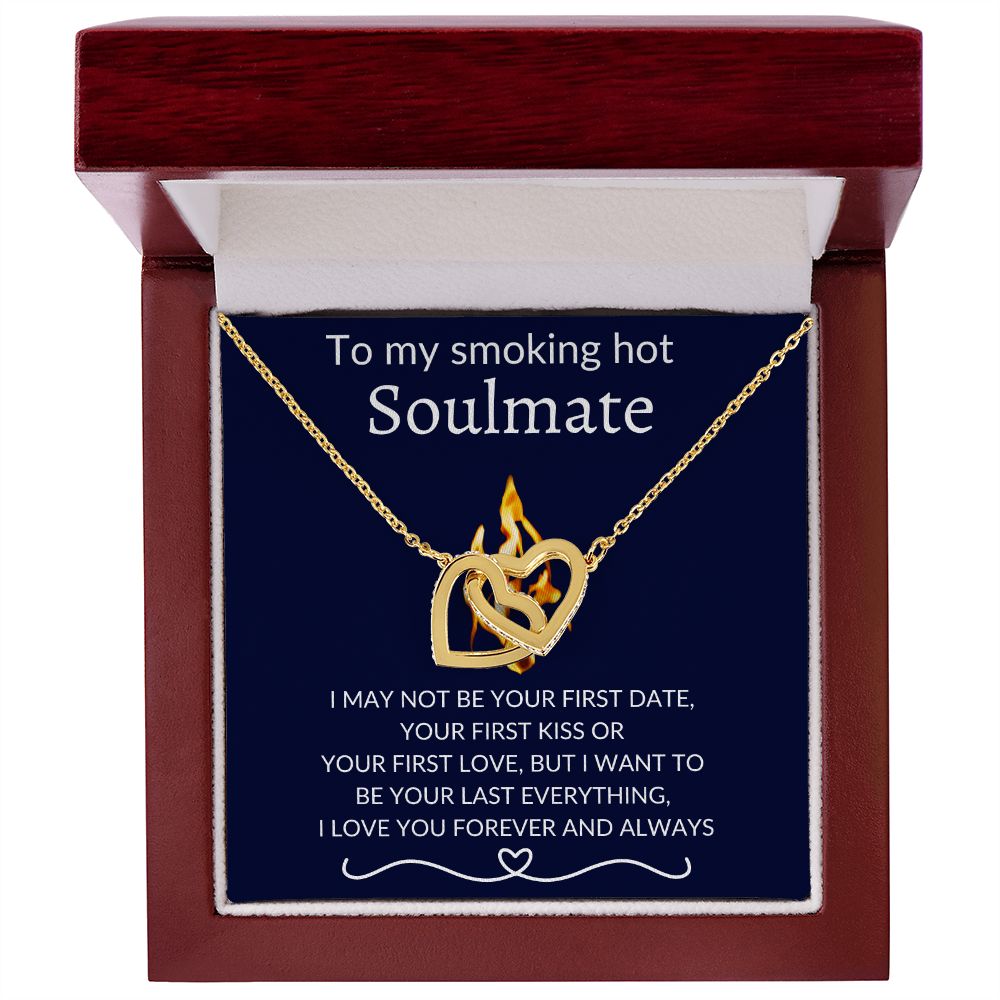 [ALMOST SOLD OUT] To My Smoking Hot Soulmate | Interlocking Hearts Necklace