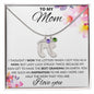 To My Mom - Grandmother and Grandchildren Personalized Birthstone Feet Necklace