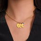 To My Mom - Grandmother and Grandchildren Personalized Birthstone Feet Necklace