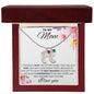 To My Mom - Grandmother and Grandchildren Personalized Birthstone Feet Necklace