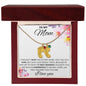 To My Mom - Grandmother and Grandchildren Personalized Birthstone Feet Necklace
