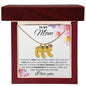 To My Mom - Grandmother and Grandchildren Personalized Birthstone Feet Necklace