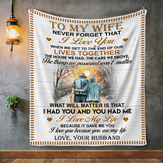 [LIMITED SUPPLIES REMAIN ] To my Wife - Love You Forever