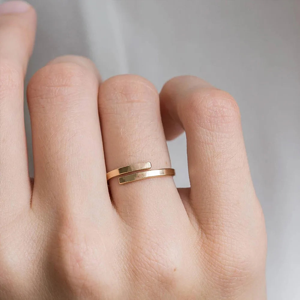 Custom Minimalist Letter Ring
