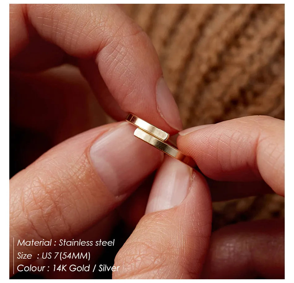 Custom Minimalist Letter Ring