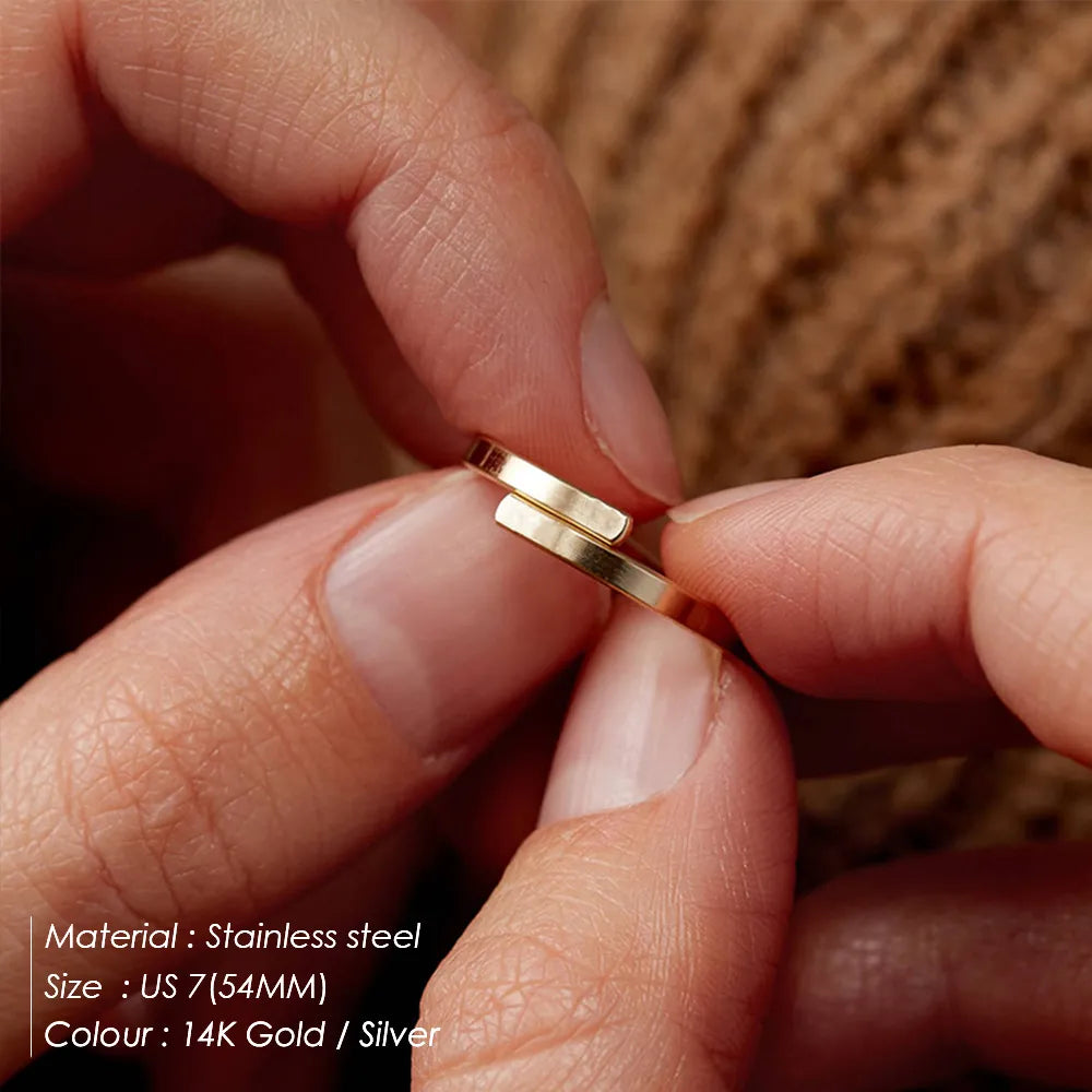 Custom Minimalist Letter Ring