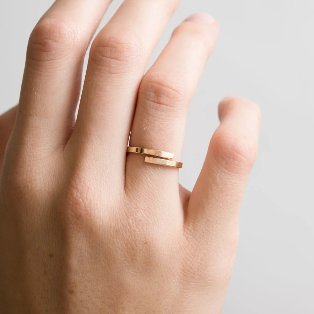 Custom Minimalist Letter Ring
