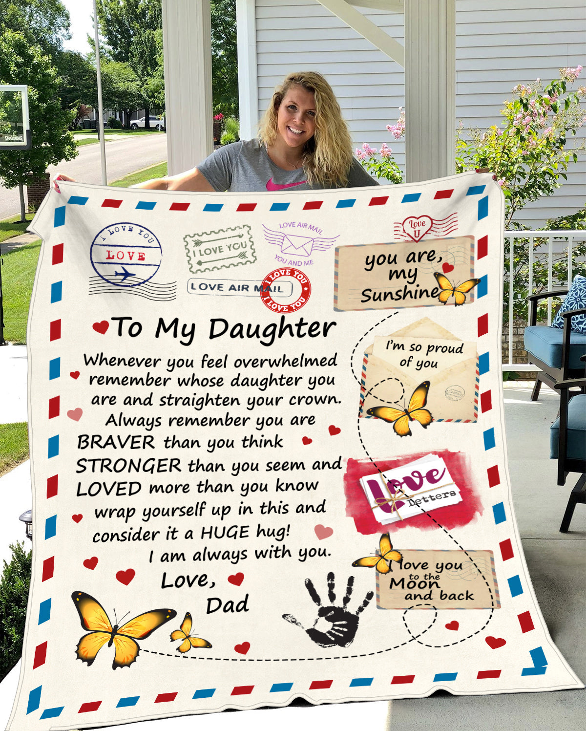 TO MY DAUGHTER | LETTER LOVE DAD - Free Shipping Queen Sized