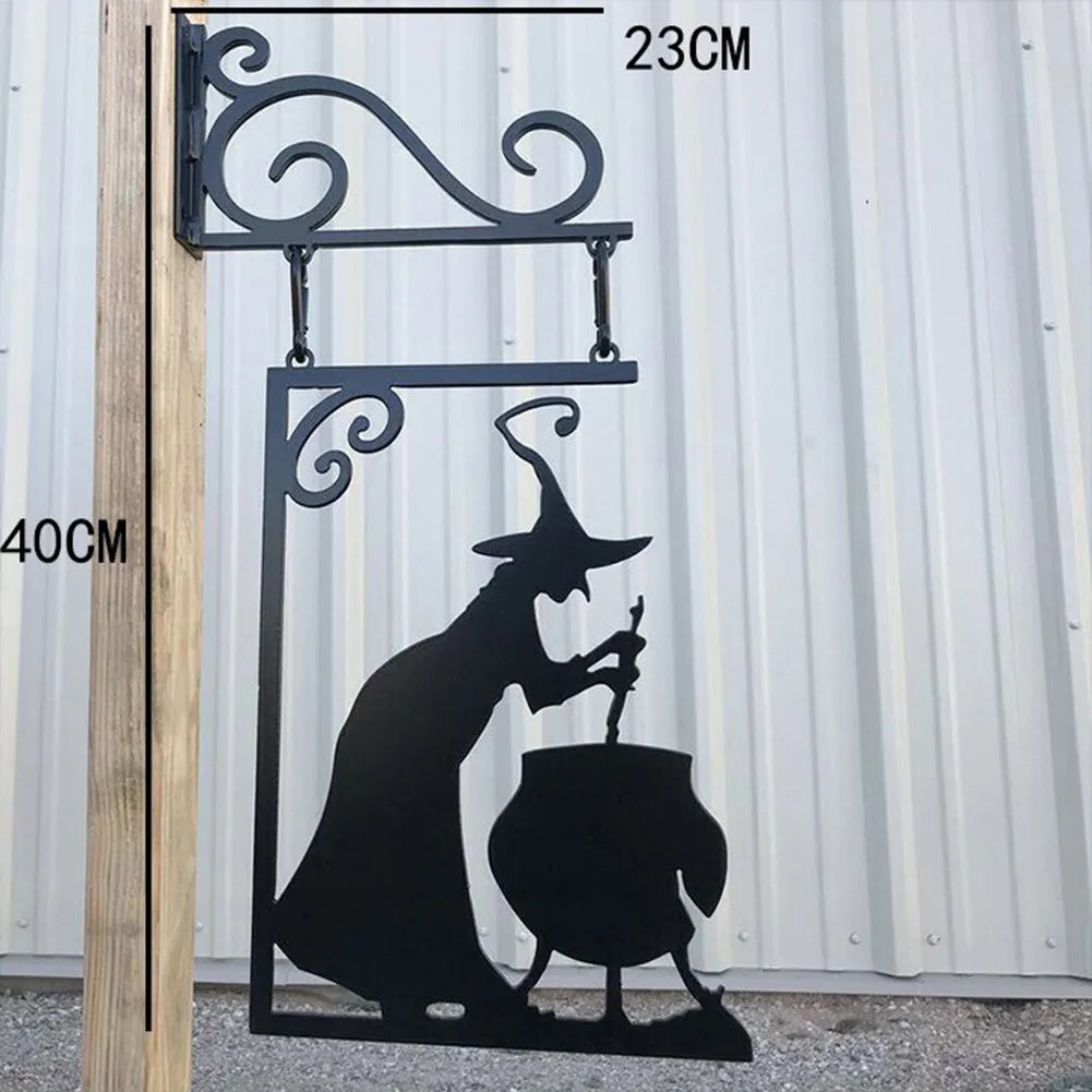 Hanging Metal Vintage Witch