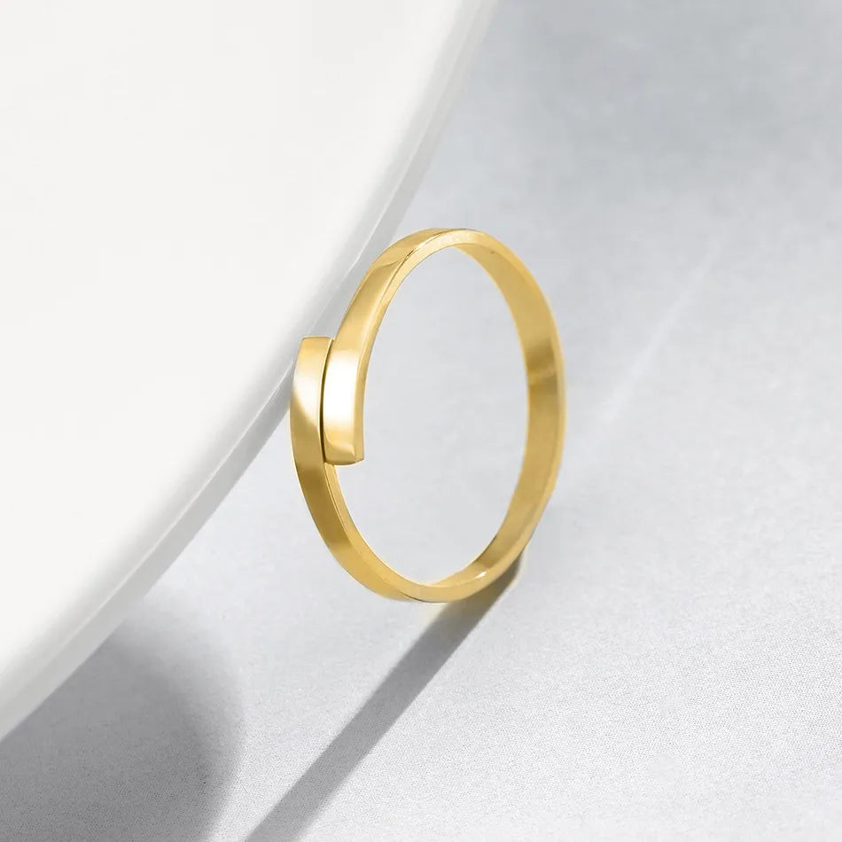 Custom Minimalist Letter Ring