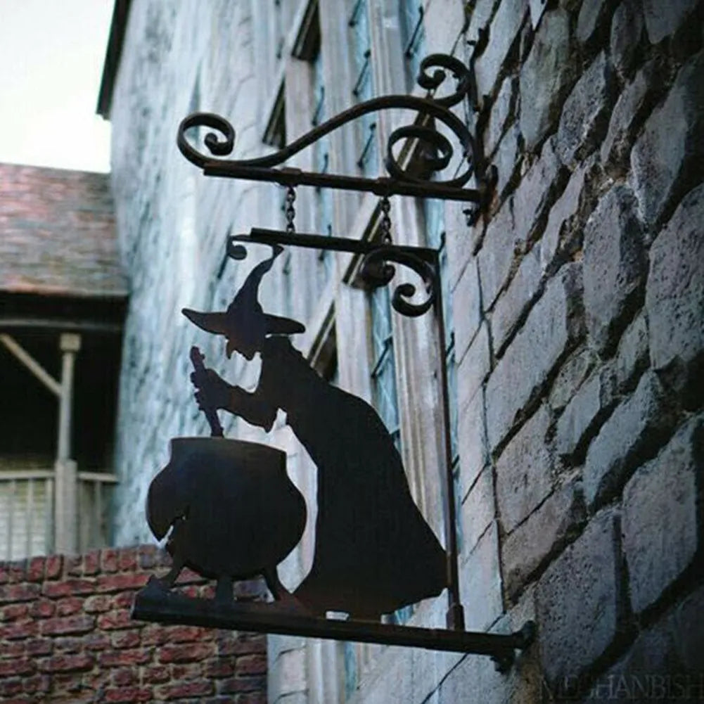 Hanging Metal Vintage Witch